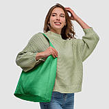 Хобо Takeasy Зелений - Італійська жіноча м’яка сумка-хобо із натуральної шкіри без підкладки на блискавці (011943-grn-D100), фото 2
