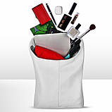 Хобо Takeasy Білий - Італійська жіноча м’яка сумка-хобо із натуральної шкіри без підкладки на блискавці (011943-whi-D01), фото 4