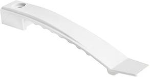 Кабельний затискач під дюбель (саморіз) 135 мм, білий, РA (10 шт)