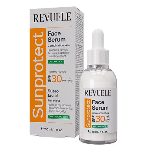Сонцезахисна сироватка для обличчя Revuele Sunprotect "Контроль жирності" SPF30, 30 мл, фото 1