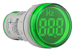 Світлосигнальна арматура з індикатором частоти серії U-ADM-Hz ᴓ22мм, кругла, зелена