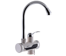 Проточний водонагрівач змішувач з підігрівом ZERIX ELW02-E (ZX0448) білий