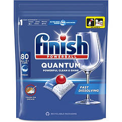 Таблетки для посудомийної машини Finish Quantum All in 1 ( 80 шт)