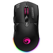 Бездротова ігрова комп'ютерна миша Marvo M803W BK 500mAh RGB підсвічування 6 кнопок 2.4G Type-C Чорний