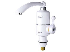 Проточний водонагрівач змішувач з підігрівом ZERIX ELW16 (ZX3071) Білий