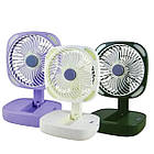 Вентилятор настільний складаний з підсвічуванням 28x20x12см F670 Фіолетовий, фото 5
