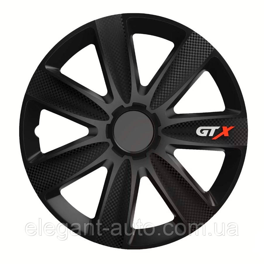 Ковпаки  Elegant "GTX  carbon BLACK " 13"  (4 шт./уп)