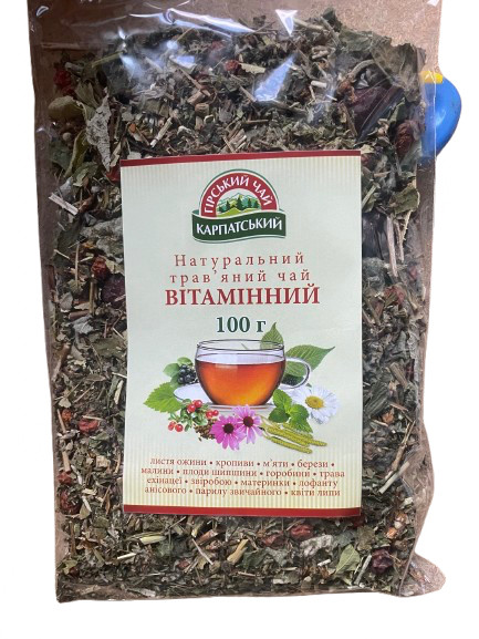 Чай трав'яний Вітамінний "Гірський чай Карпатський", 100 г