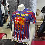 Чоловіча біла футболка принт Барселона, фото 6