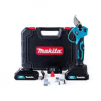 Аккумуляторный садовый секатор с двумя батареями 36V Makita для подрезки веток DMT65BL Акб Ножницы для сада