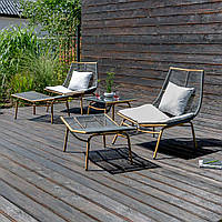 Елегантний набір меблів Audrey з підніжками для 2 персон