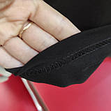 Чоловіча однотона футболка чорна, фото 3