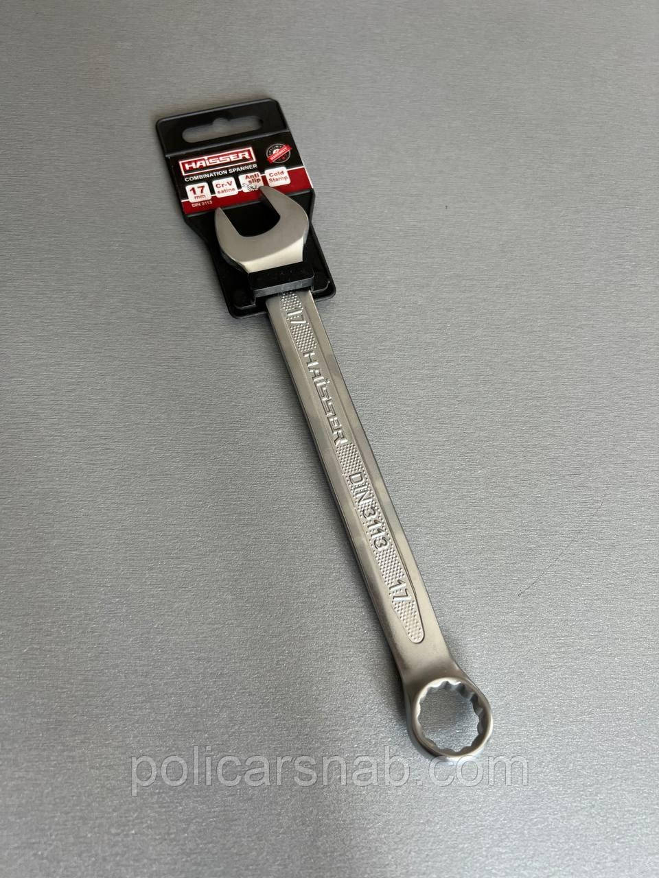 Ключ комбінований HAISSER COLD STAMPED 48419 17 мм ручний інструмент