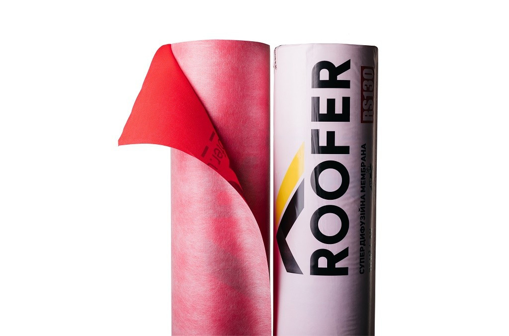 ROOFER RS130 Мембрана паропроникна супердифузійна (70 м кв.) шир.1,6м
