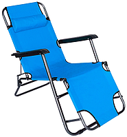 Розкладне пляжне крісло-шезлонг 156*60*80 см