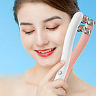 Роликовий масажер для обличчя, 400мАч, від USB / Роллер для обличчя / Ліфтинг масажер для підтяжки обличчя, фото 2