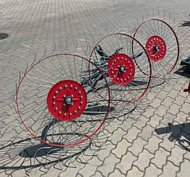 Граблі "Сонечко" на 3 колеса Akpil