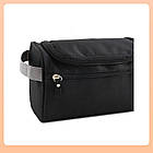 Дорожня косметичка-органайзер із гачком, чорна BC. Органайзер для душового приладдя, фото 6