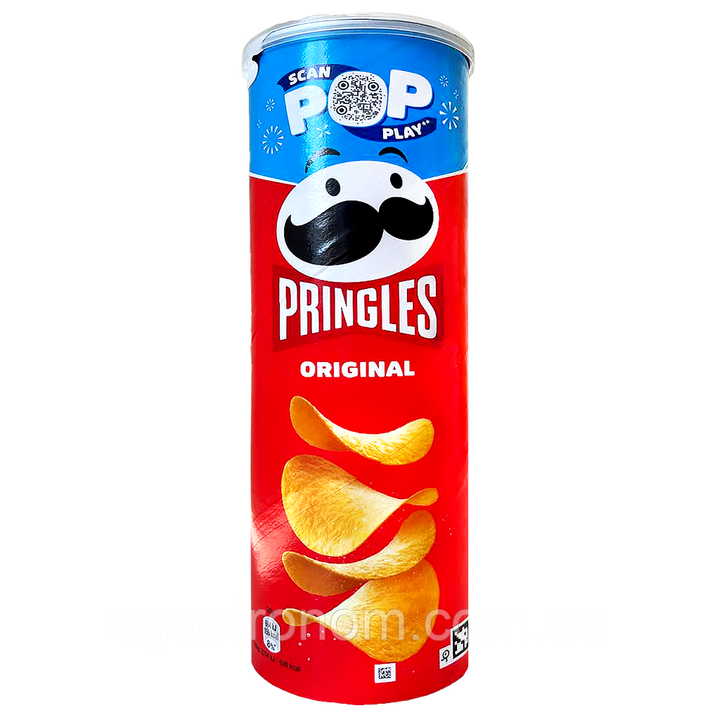 Чипси класичні Прінглс Pringles original 165g 19шт/ящ (Код: 00-00004044), фото 1
