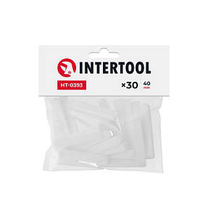 Клини для плитки 40 мм / 30 шт. INTERTOOL HT-0393