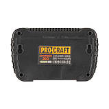 Комплект із двох акумуляторів Procraft 20/4 Turbo 20V 4Ah та зарядний пристрій для двох акумуляторів 20/2, фото 7
