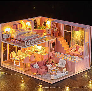 Конструктор 3D DIY Румбокс "Рожевий затишок" Dream Angels, L-030, рожевий, фото 1