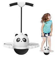 Стрибунка для дітей на платформі з ручками м'яч джампер Чорний