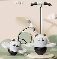 М'яч-стрибун джампер на платформі з ручками Чорний