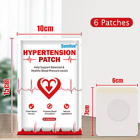 Пластир проти гіпертонії та головного болю "Hypertension Patch Plaster" — швидке полегшення та підтримка 6 шт.