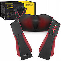 Накидка-масажер 4FIZJO Shiatsu Pro+ для шиї та спини Black/Red (P-5907739319074)