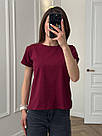 Футболка жіноча ТРИКОТАЖНА базова МАРСАЛА 049/21, фото 2