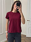 Футболка жіноча ТРИКОТАЖНА базова МАРСАЛА 049/21, фото 3