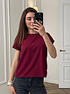 Футболка жіноча ТРИКОТАЖНА базова МАРСАЛА 049/21, фото 6