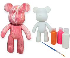 Флюїдний ведмедик DIY Creative Fluid Bear 23 см з фарбами 3 шт.