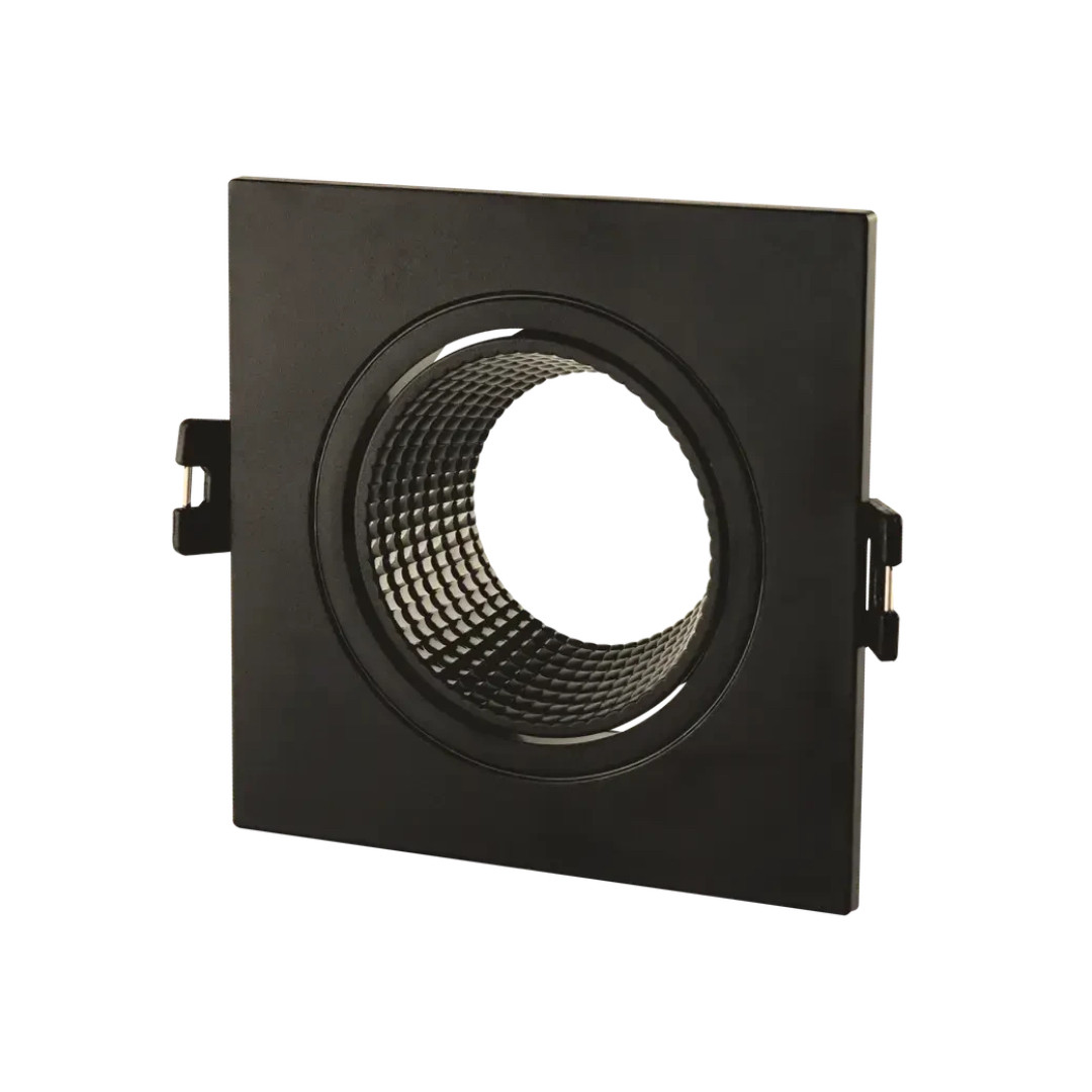 Точковий світильник LEBRON вбудований квадратний під лампу MR16 чорний IP20 L-DL-S-Bl