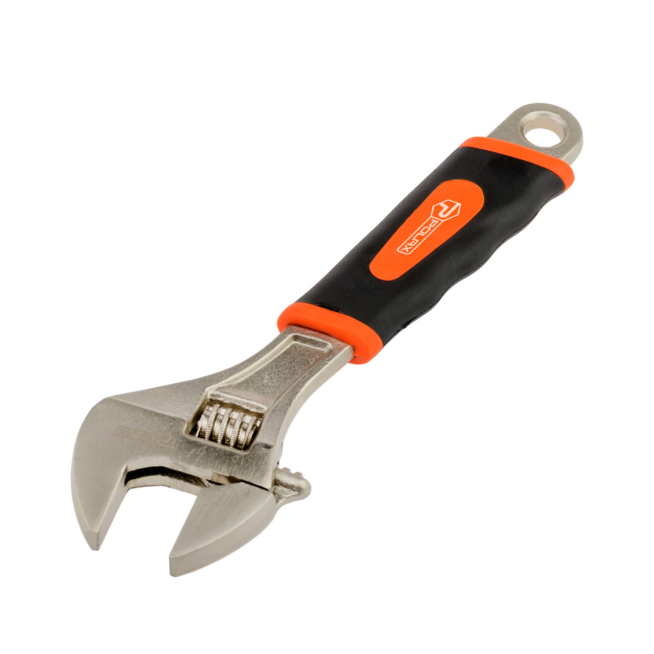 Ключ розвідний Polax з прогумованою рукояткою 200 мм (25-018), фото 1