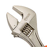 Ключ розвідний Polax з прогумованою рукояткою 200 мм (25-018), фото 10