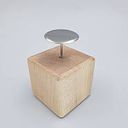 Дерев'яний кубик під кондитерський гвоздик, фото 2