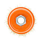 Щітка чашкова 65 мм, для УШМ, М14, гофр. пров., латунована Polax (54-175), фото 3