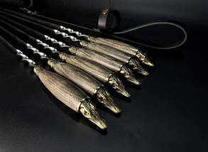 Набір шампурів у сагайдаку Люкс Nb Art Щука ясен 6 предметів 47330150, фото 3