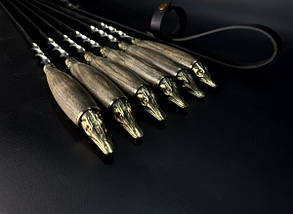 Набір шампурів у сагайдаку Люкс Nb Art Щука ясен 6 предметів 47330150, фото 4