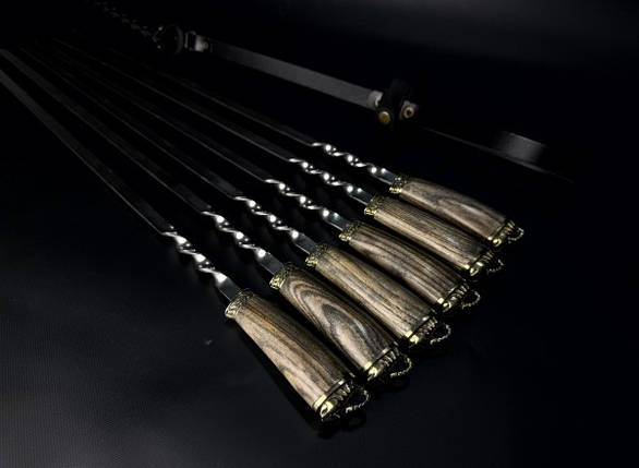 Набір шампурів у сагайдаку Люкс Nb Art Скорпіон ясен 6 предметів 47330151, фото 1