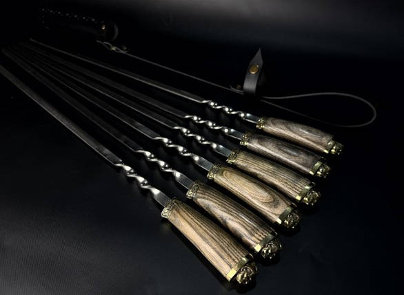 Набір шампурів у сагайдаку Люкс Nb Art Козаки ясен 6 предметів 47330153, фото 1