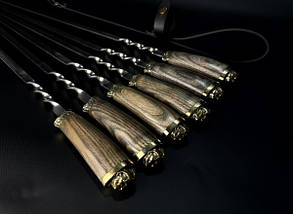 Набір шампурів у сагайдаку Люкс Nb Art Козаки ясен 6 предметів 47330153, фото 3