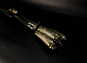 Набір шампурів з вилкою в сагайдаку Люкс Nb Art Козаки ясен 7 предметів 47330154, фото 3