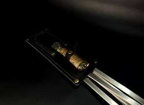 Набір шампурів з вилкою в сагайдаку Люкс Nb Art Герб України ясен 7 предметів 47330156, фото 5