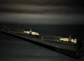 Набір шампурів Люкс Nb Art Звірі з ножем та вилкою в закритому сагайдаку 8 предметів 47330160, фото 2