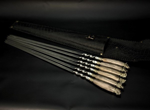 Набір шампурів Люкс Nb Art Звірі в закритому сагайдаку 6 предметів 47330162