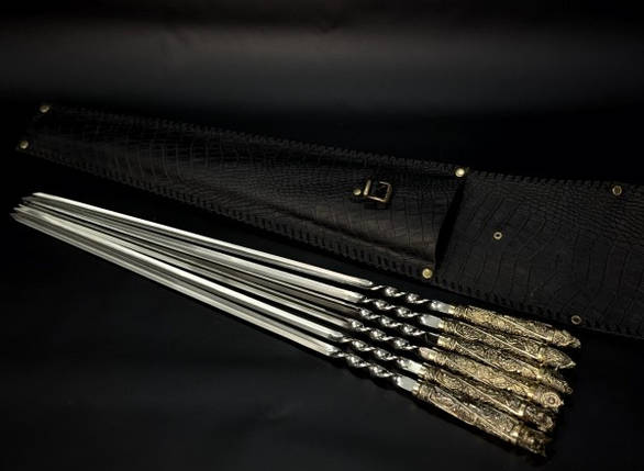 Набір шампурів Люкс Nb Art Звірі в закритому сагайді 6 предметів 47330164, фото 1