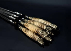 Набір шампурів Люкс Nb Art Звірі ясен у сагайдаку 6 предметів 47330165, фото 3